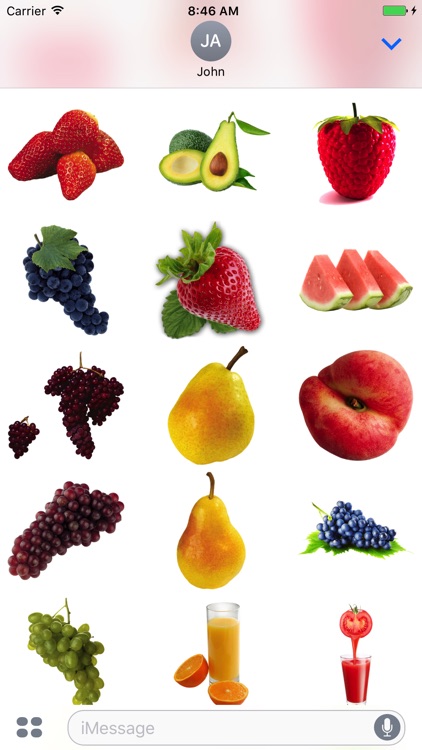 Fun Fruits Pack for iMessage