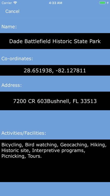 Florida State Parks & Areas