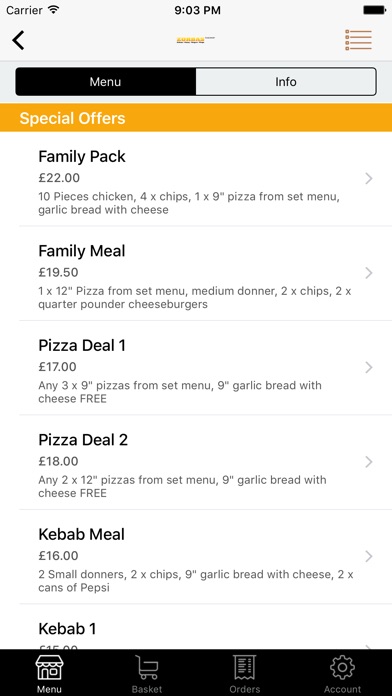 Zorbas Takeaway screenshot 2