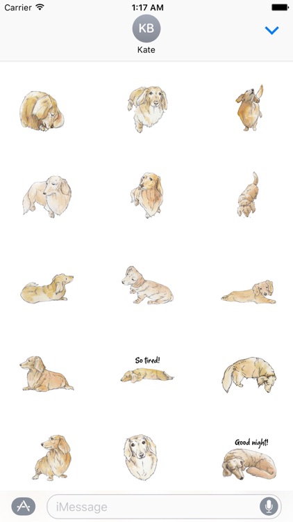 Weeniemoji - Miniature Dachshund Dog Sticker