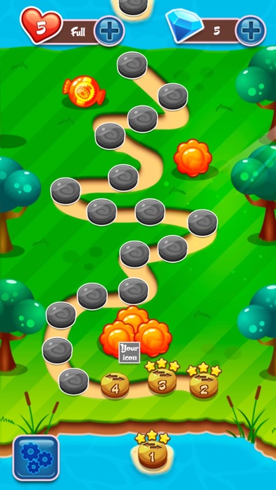 JellyGarden Crush HD screenshot 2