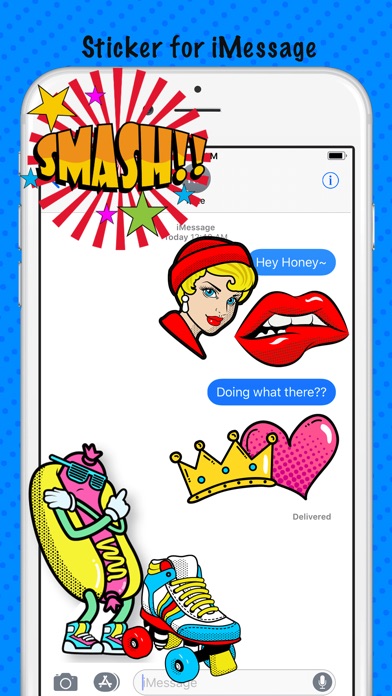 Modern Pop Art Funny Sticker screenshot 3