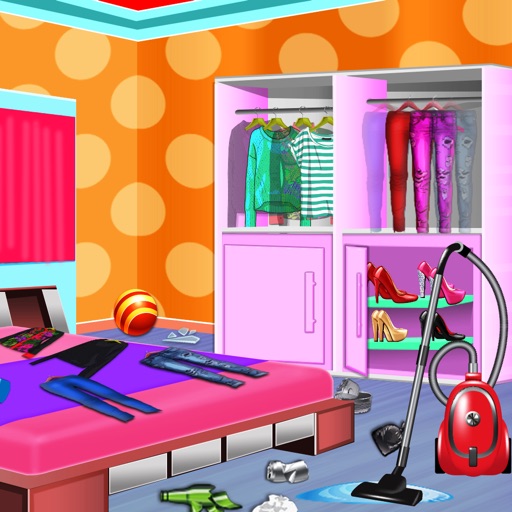 Messy House Closet Cleaning Icon