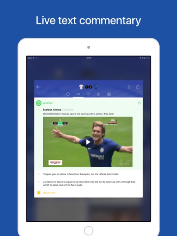 Blues Live: soccer app screenshot 2