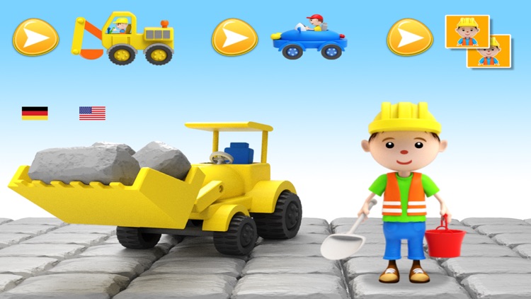 Wimmelbook car + building site