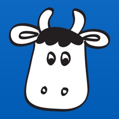 Remember the Milk Logo - light blue background with a cow's face