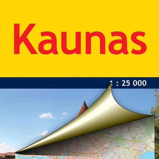 Kaunas. City plan. icon