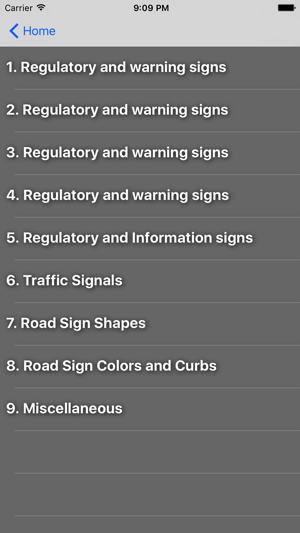 IA DOT Road Sign Flashcards