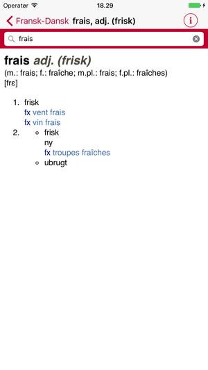 Gyldendal's French Danish Dictionary - Medium(圖4)-速報App