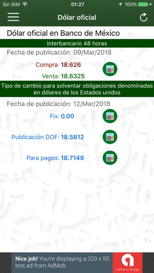 El Dolar En Mexico Capturas De Pantalla Del Iphone