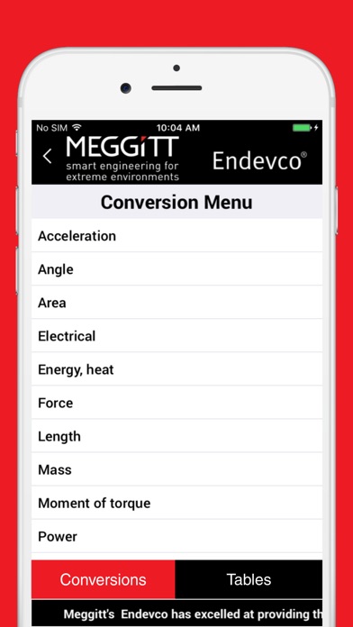 Endevco Unit Conversion Wizard screenshot 3