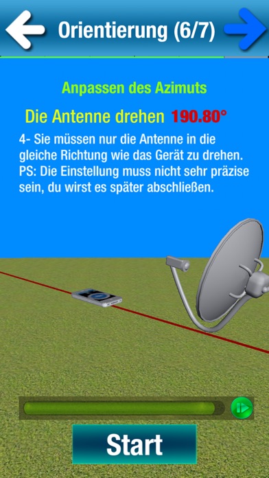 SAT einstellen und ausrichten screenshot 4