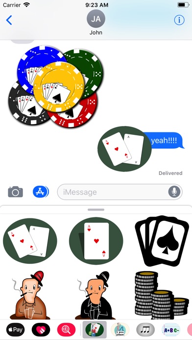 Poker Card Play Sticker Pack screenshot 2