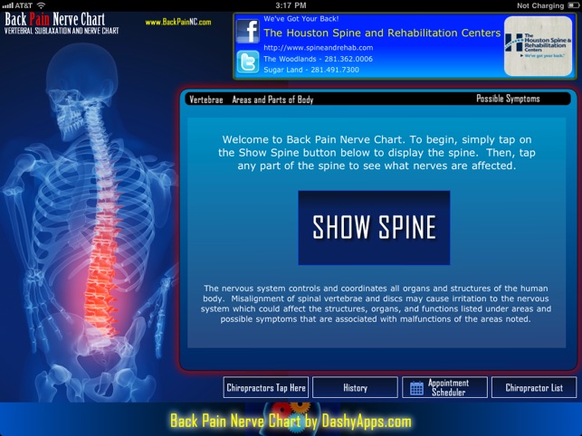 Back Pain Nerve Chart