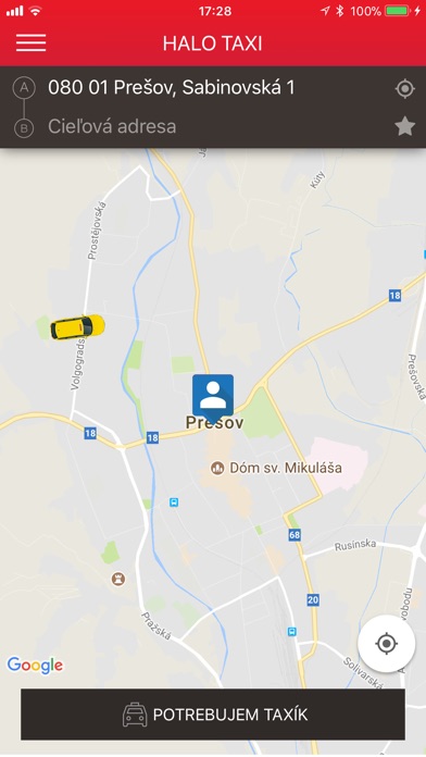 Halo Taxi Prešov screenshot 2