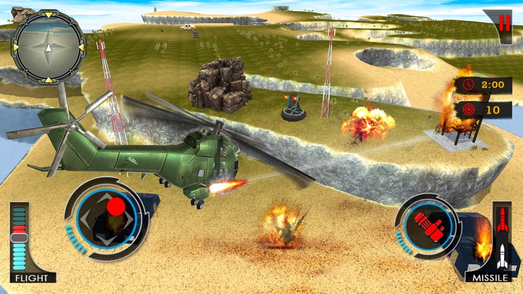 Gunship Robot Helicopter Fight screenshot-3