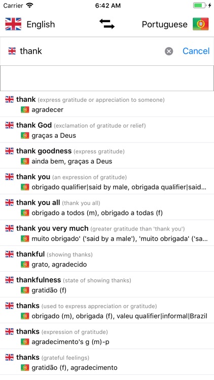 Portuguese/English Dictionary