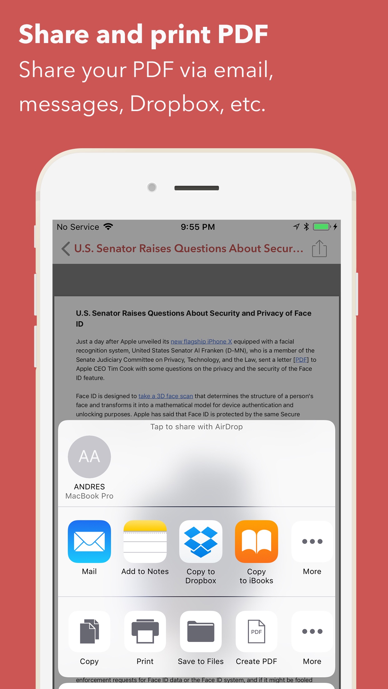Screenshot do app Web to PDF Converter & Reader