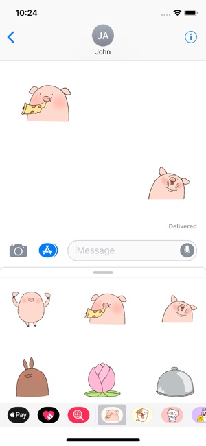 Piggy Funny Animated Sticker(圖1)-速報App