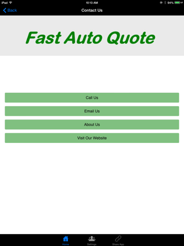 Fast Auto Quote HD screenshot 2