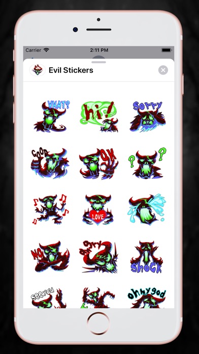 Scary Evil Stickers screenshot 2