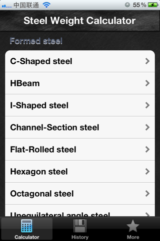 Steel weight calculator - náhled