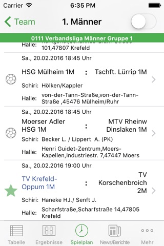 TV Krefeld-Oppum Handball screenshot 2