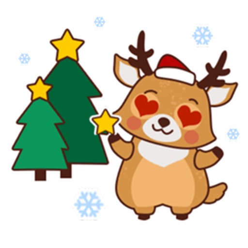 Christmas Reindeer Sticker icon