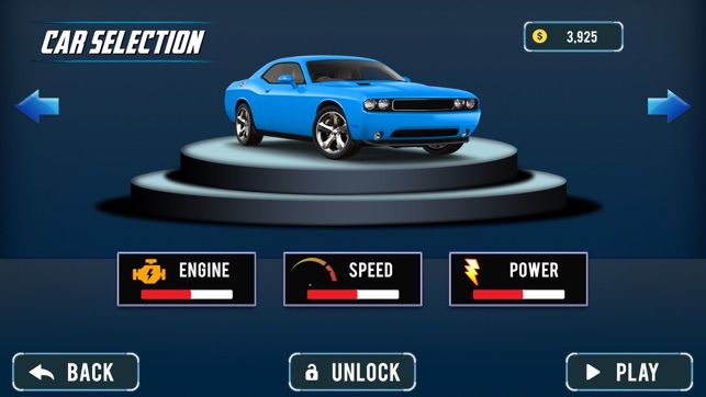 Modern Muscle Car Driving