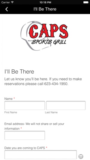 Caps Sports Grill(圖3)-速報App