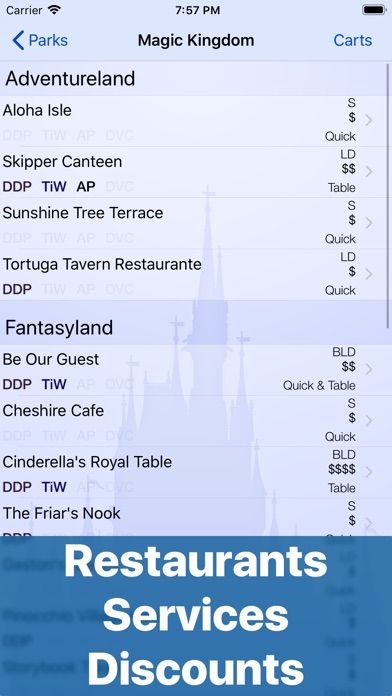 Dining at Disney World screenshot1