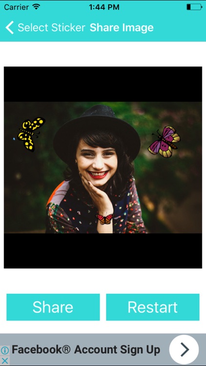 Beautiful Butterflies Pictures Stickers On Photo