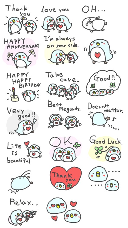 Penguin Happy Happy Stickers!