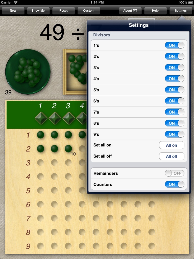 Montessori Division Board screenshot 2