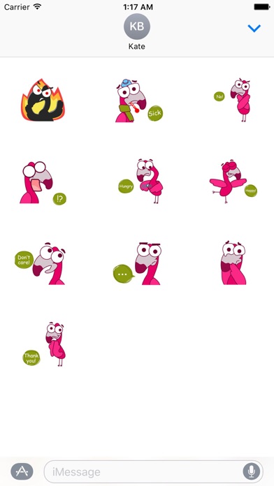 Flamingo Emoji Sticker screenshot 3