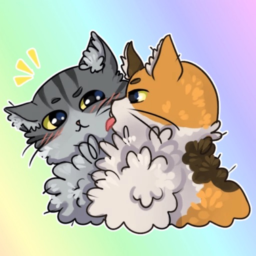 Fluffy Cats! Stickers