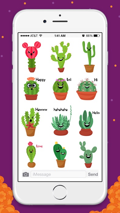 Animated Cactus Stickers for iMessage screenshot 3