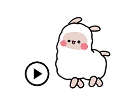 Animated Little Alpaca Sticker