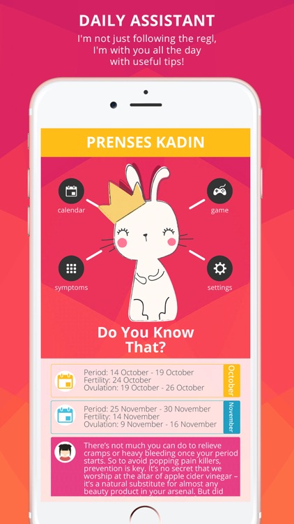 PRENSES KADIN: Period Calendar