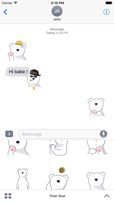 Polar Bear Animated Stickers screenshot 3