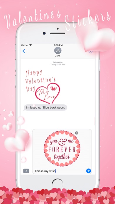 Valentine's Day Quote Stickers screenshot 3