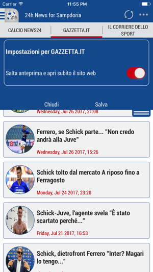 24h News for Sampdoria(圖2)-速報App