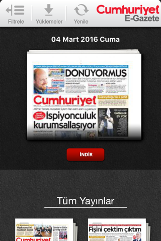 Cumhuriyet E-Gazete screenshot 2