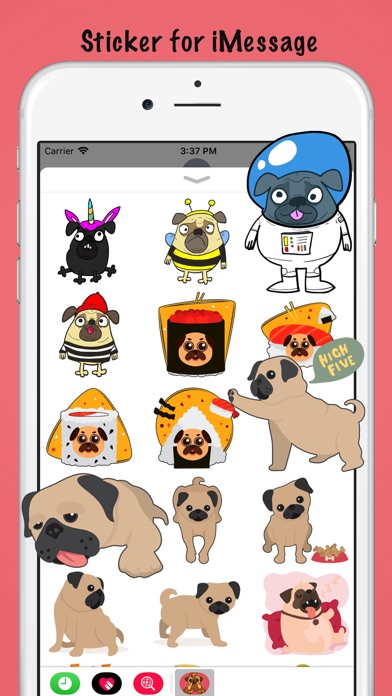 Adorable Baby Pug Stickers screenshot 2