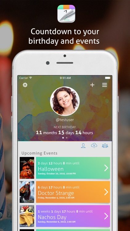 Countdown+ Calendar Events screenshot-0
