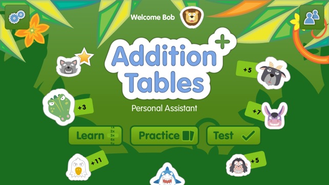 Addition Tables: Math is Fun