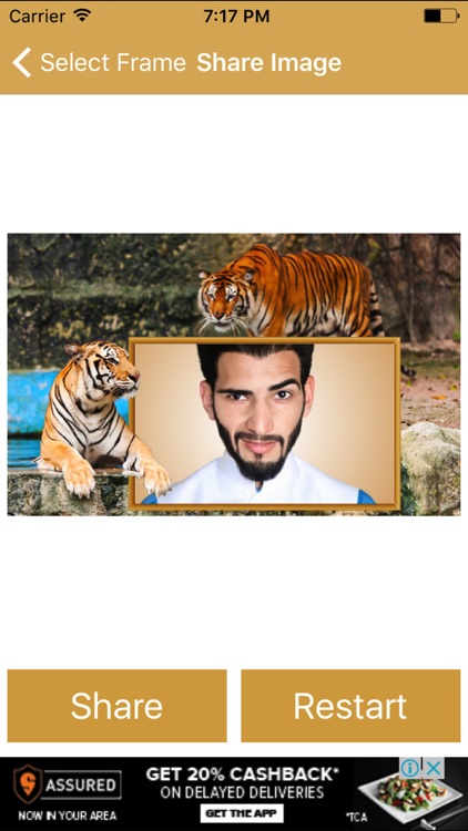 Wild Animal Tiger Photo Frame screenshot-3