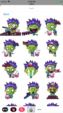 Game screenshot Zombie Stickers Collection apk