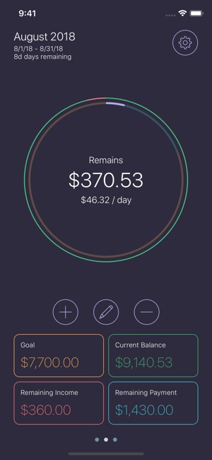 Spendable - Managing Balance