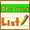 ABC Order List is a great way to practice putting words in alphabetical order